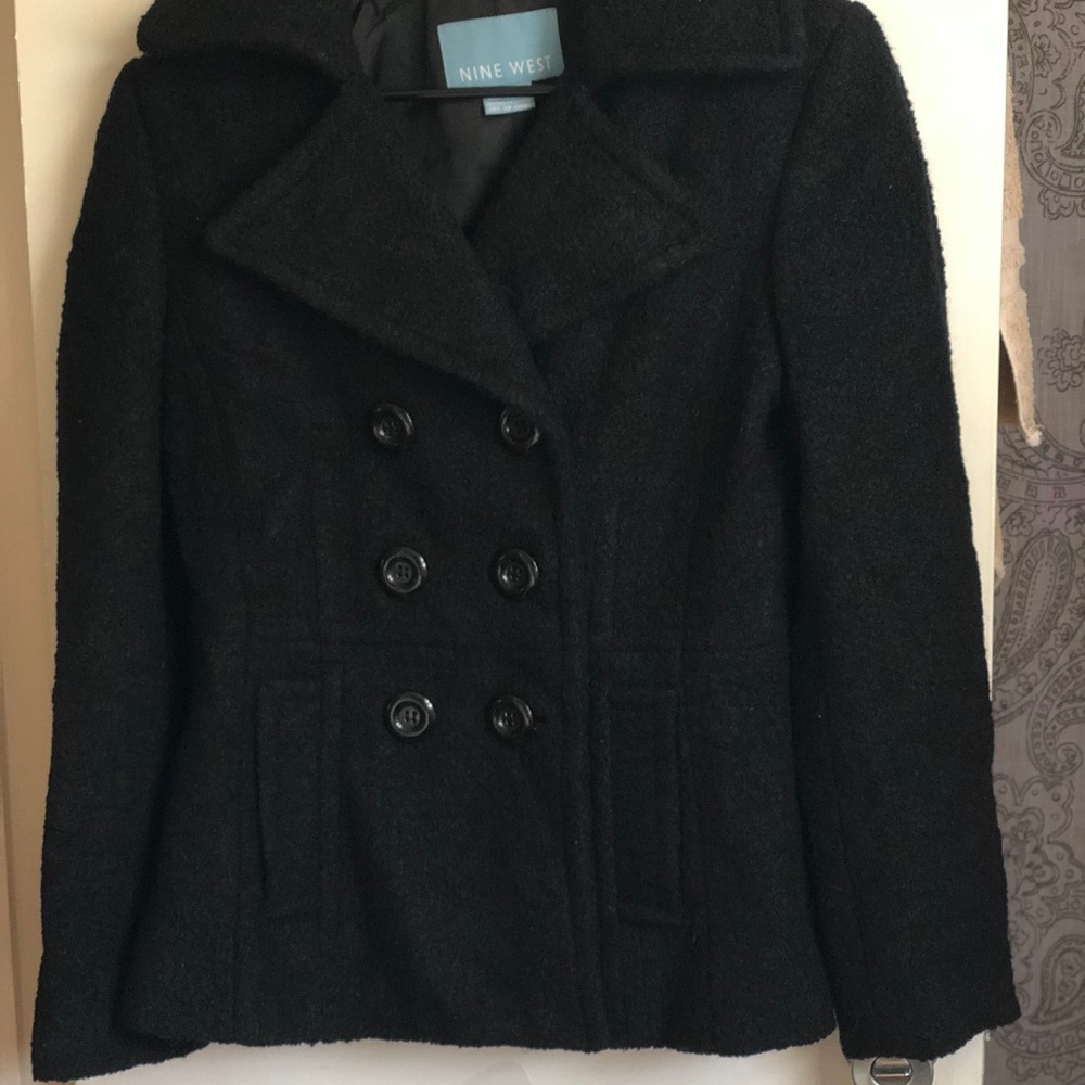 Black Nine West peacoat